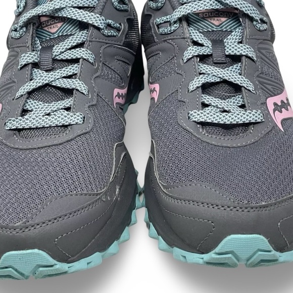 Saucony Versafoam Running Shoe Excursion Tr13 Trail Grey and Pink Womens 8 - Picture 3 of 8